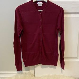 Burgundy Cardigan